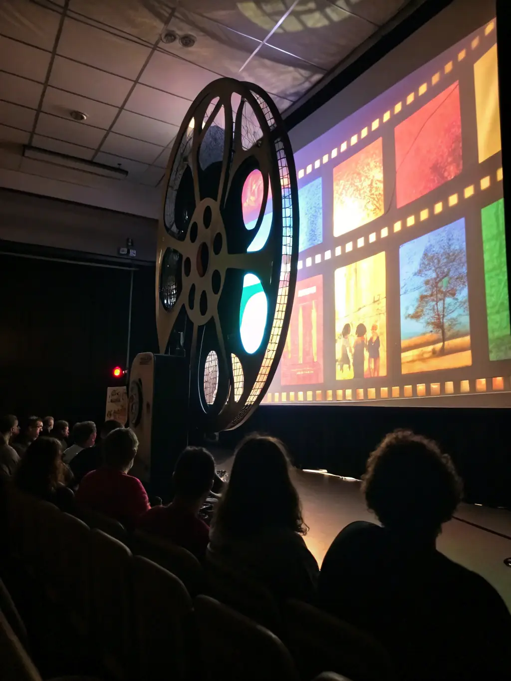 A captivating still from an animated short film being screened at a film festival, highlighting the creativity and technical skill involved.